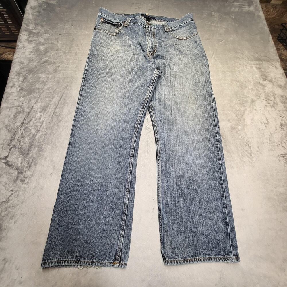 Tommy Hilfiger Jeans‎ Mens 36x30 Blue Light Wash Straight Relaxed Denim Pockets